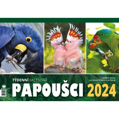 Papoušci týdenní stolní Alena Winnerová 2024 – Zboží Mobilmania