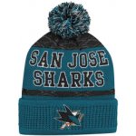 Outerstuff Dětská zimní čepice San Jose Sharks NHL Puck Pattern Cuffed Pom – Sleviste.cz
