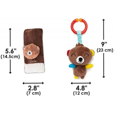 Diono Chránič pásu Soft Wraps & Toy Bear – Hledejceny.cz