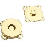 Pro Háčkování Magnetické zapínání 18 mm zlaté – Zboží Mobilmania