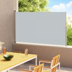 vidaXL Výsuvná boční markýza na terasu 180x300 cm Šedá – Zboží Mobilmania