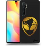 Pouzdro Picasee silikonové Xiaomi Mi Note 10 Lite - EARTH - Gold Alien 3.0 černé – Zbozi.Blesk.cz