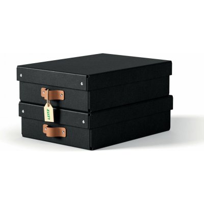 Leitz Puro úložný box A4 260 x 100 x 350 mm černý 2 ks – Sleviste.cz