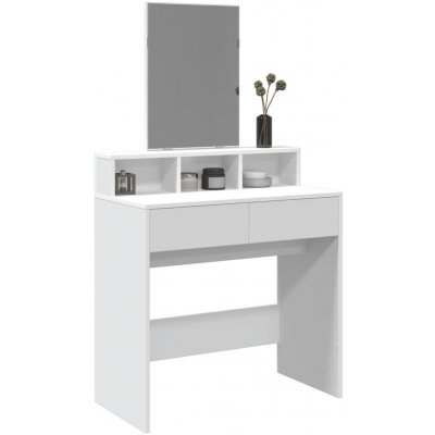 vidaXL toaletní stolek se zrcadlem 80 x 41 x 144,5 cm 11461.848171 bílý – Zboží Mobilmania