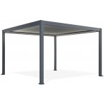 Umbroso Elektrická hliníková pergola PRIME 400x400 cm s LED osvětlením modulární antracit – Zboží Dáma