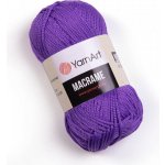 YarnArt Macrame příze macrame yarnart: Macrame 135 fialová lila – Sleviste.cz