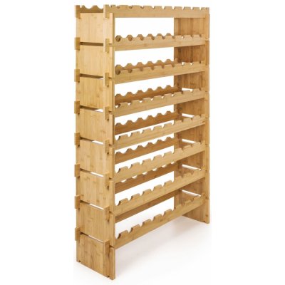 Regál na víno G21 na 72 lahví bambusový – Zboží Dáma