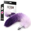 Anální kolík Fetish Addict Butt Plug Fox Tail Size S Purple/White