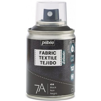 Pébéo 7A barva na textil ve spreji 100 ml 14 black – Zboží Dáma