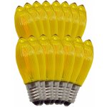 ElektroSkalka Žárovky LED svíčky 14V až 55V/0,3W E-10 Filament 15ks žluté (1ks) – Hledejceny.cz