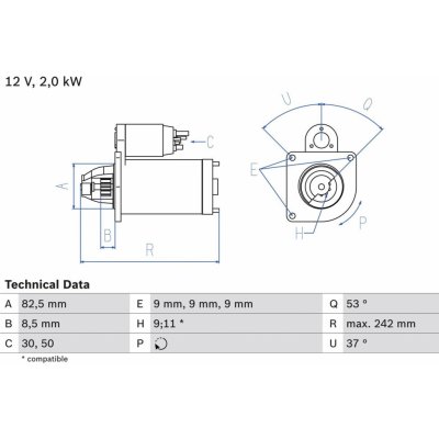 Startér BOSCH 0 986 018 450 (0986018450) – Zbozi.Blesk.cz