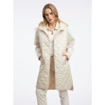Orsay dámská dlouhá prošívaná vesta krémová – Sleviste.cz