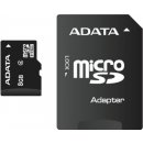 paměťová karta ADATA microSDHC 8 GB Class 4 AUSDH8GCL4-RA1