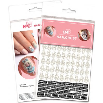 Vodolepka NAILCRUST Pattern Slider Black 45 Dolls – Zboží Dáma