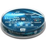 MediaRange DVD+R DL 8.5GB 8x, printable, cakebox 10ks (MR468) – Zboží Živě