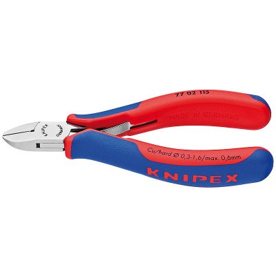 KNIPEX Kleště boční štípací pro elektroniku 115 mm kulaté čelisti knipex 7702115 – Zboží Mobilmania