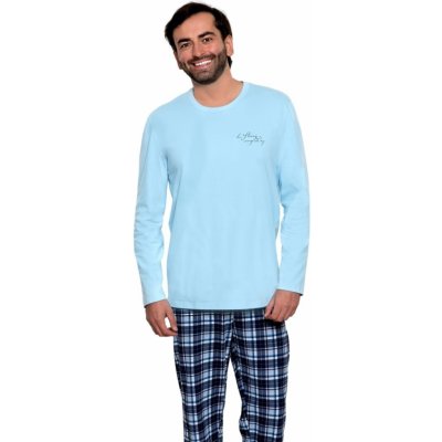 Wadima 204169 18 pánské pyžamo dlouhé modré