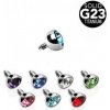 Piercing Šperky4U microdermal ozdobná část titan TIT1032-G