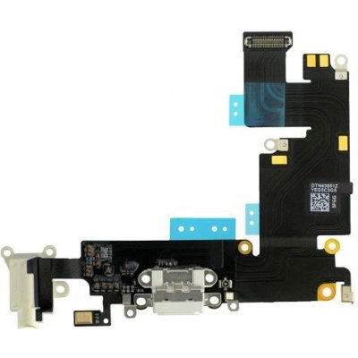 Apple iPhone 6 Plus - Nabíjecí Konektor + Jack Konektor + Mikrofon + Flex Kabel (White), White – Zboží Mobilmania