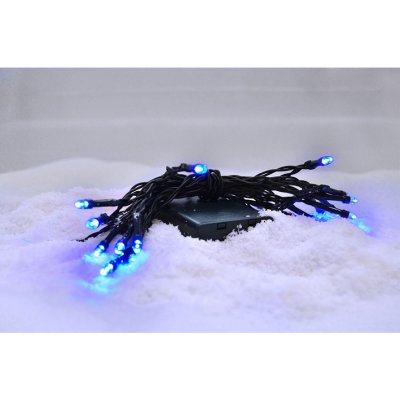 Solight LED vánoční řetěz 3m 20xLED 3x AA modré světlo zelený kabel – Hledejceny.cz