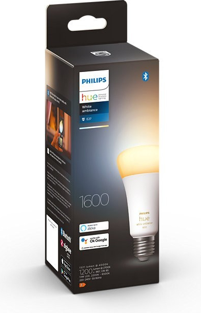 Philips LED žárovka E27 Hue 13W 100W White Ambiance 2200-6500K stmívatelná