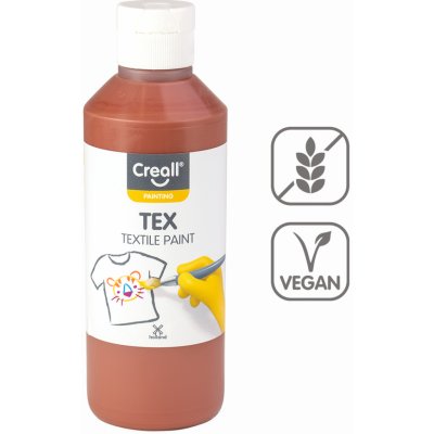 Creall Tex textilní barva 250 ml hnědá – Zboží Dáma