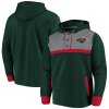 Pánská mikina Fanatics Branded Mikina Minnesota Wild True Classics 3-Button Pullover Hoodie