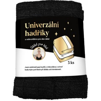 Uklid pro klid Univerzální hadřík z mikrovlákna 36 × 36 cm růžový 3 ks