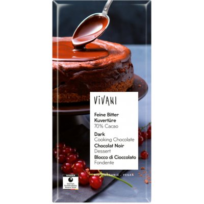 Vivani Čokoláda hořká na vaření 70% Bio vegan 150 g – Sleviste.cz