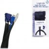 LogiLink elastický organizér kabelů, černý KAB0006