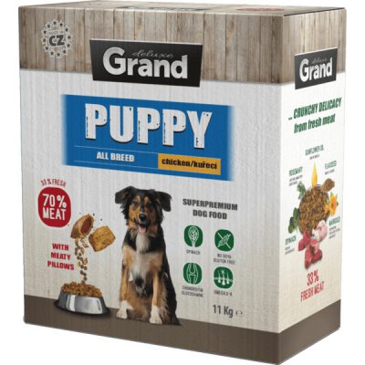 Grand Deluxe Puppy Granule kuřecí 11 kg