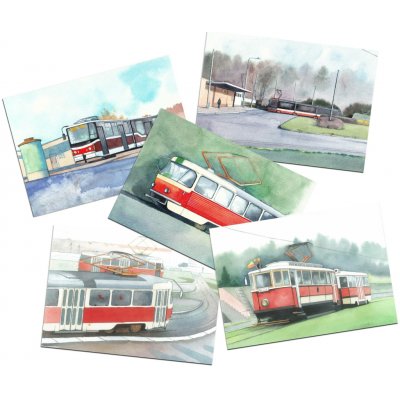 Dopravní svět Pohlednice (5 ks) – Sleviste.cz