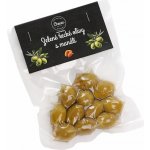 Cheese House Zelené vypeckované olivy s mandlí 100 g – Zboží Dáma
