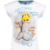Dětské tričko Sun City tričko Mimoni Greetings bavlna bílotyrkysové