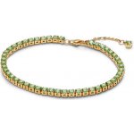 Pandora Tenisový pozlacený náramek se zelenými zirkony Timeless Shine 561469C02 18 cm – Zboží Dáma