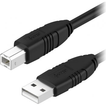 AlzaPower APW-CBUAB100B LinkCore USB-A to USB-B, 1m, černý