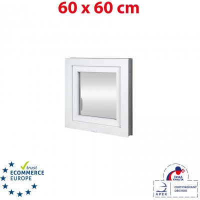 OKNA HNED 60x60 cm (600x600 mm) bílé otevíravé i sklopné levé – HobbyKompas.cz