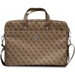 Guess 4G Triangle Logo Computer Bag 57983109649 15/16" Brown – Zboží Mobilmania