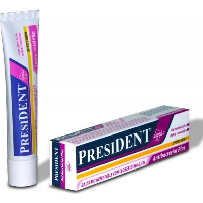 PresiDent antibacterial plus gel na dásně s chx 0.5% 30 ml