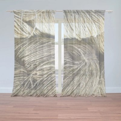 Sablio Záclony Provázky: 2ks 150x250cm – Hledejceny.cz