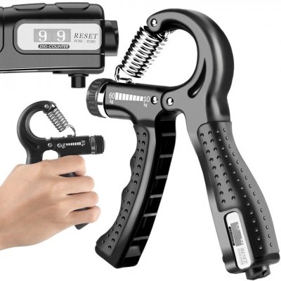Verk 14444 Posilovač zápěstí, prstů a rukou s počítadlem 10-60kg černá – Zboží Dáma Verk 14444 Posilovač zápěstí, prstů a rukou s počítadlem 10-60kg černá – Zboží Dáma
