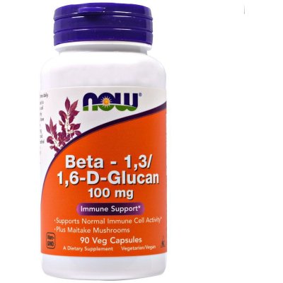 NOW Foods Beta 1,3/1,6-D-Glucan 100 mg 90 kapslí – Zbozi.Blesk.cz