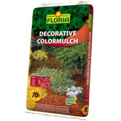 Floria Dekorační kůra Floria DECORATIVE COLORMULCH 70 l cihlová – Zbozi.Blesk.cz