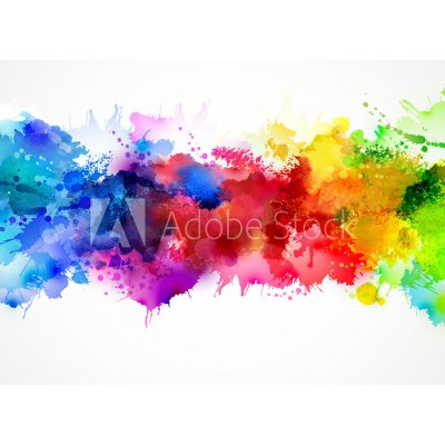 WEBLUX 77524443 Samolepka fólie Bright watercolor stainsSvětlé akvarel skvrny rozměry 100 x 73 cm