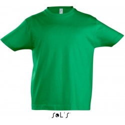Sol's Imperial kids dětské tričko z těžké bavlny zelená kelly
