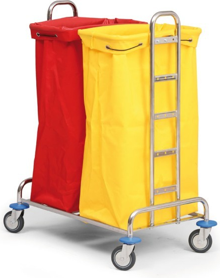 B2B Partner Vozík na sběr prádla nebo tříděného odpadu pro 2 x 120 l pytel