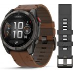 Garmin Fenix 8 PRO 51mm AMOLED Sapphire Carbon grey/Chestnut 010-03199-40 – Zboží Živě
