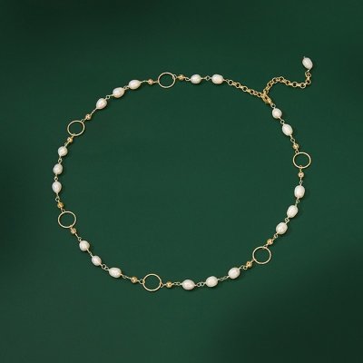 Éternelle s říčními perlami esperanza NH1198-XL3923 Zlatá