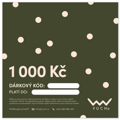 VUCH Elektronický dárkový poukaz v hodnotě 1 000 Kč – Hledejceny.cz