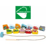 RAPPA Navlékací pohádka 13 dřevěných dílů a 8 předloh – Zboží Mobilmania